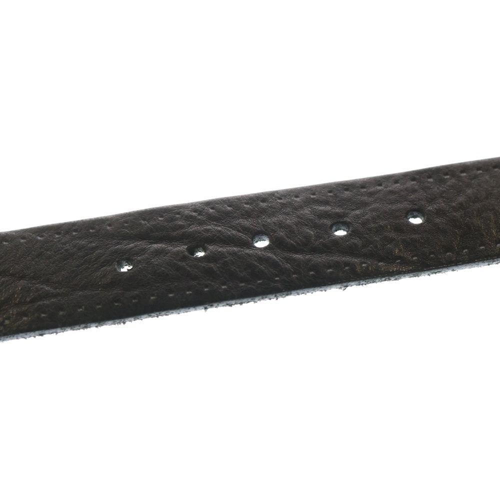 GUCCI(グッチ) Bamboo Buckle Motif Leather Belt バンブー レザーベルト ブラック レディース