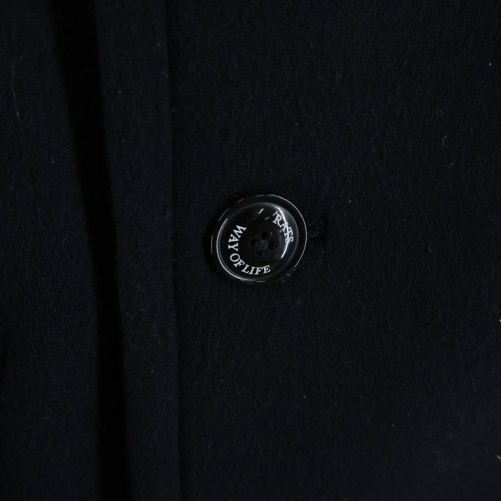RATS(ラッツ) 25AW P-COAT EMBROIDERY 25'RJ-1202 刺繍 Pコート ブラック
