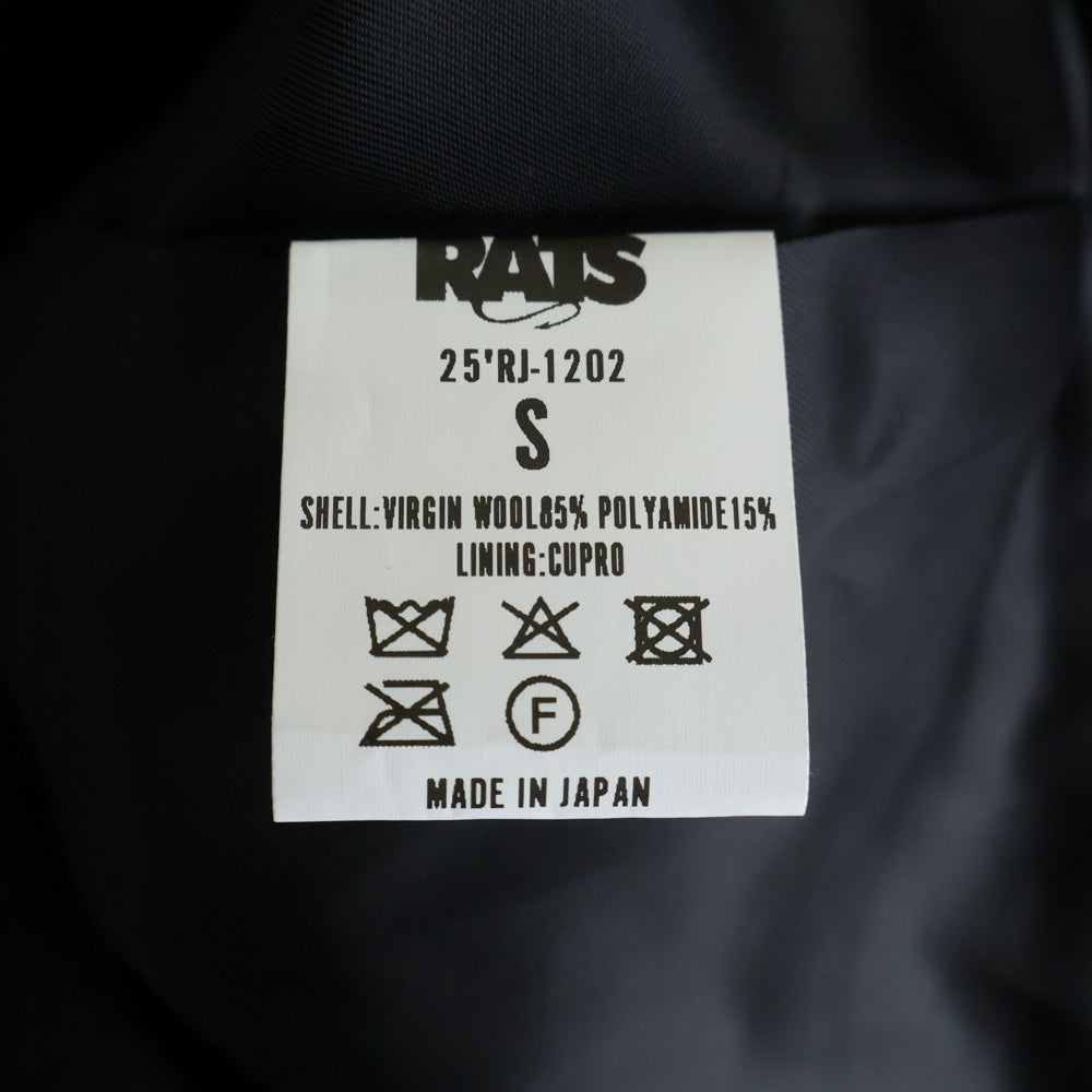 RATS(ラッツ) 25AW P-COAT EMBROIDERY 25'RJ-1202 刺繍 Pコート ブラック