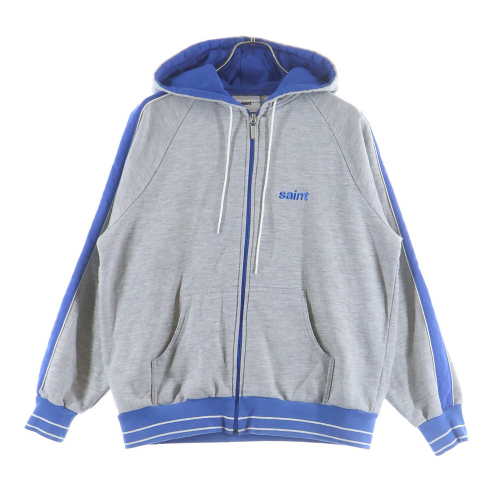 SAINT MICHAEL(セントマイケル) 25AW ZIP HOODIE SIDE LINE SMーHR1ー0000ー058 サイドライン ジップフーディー グレー