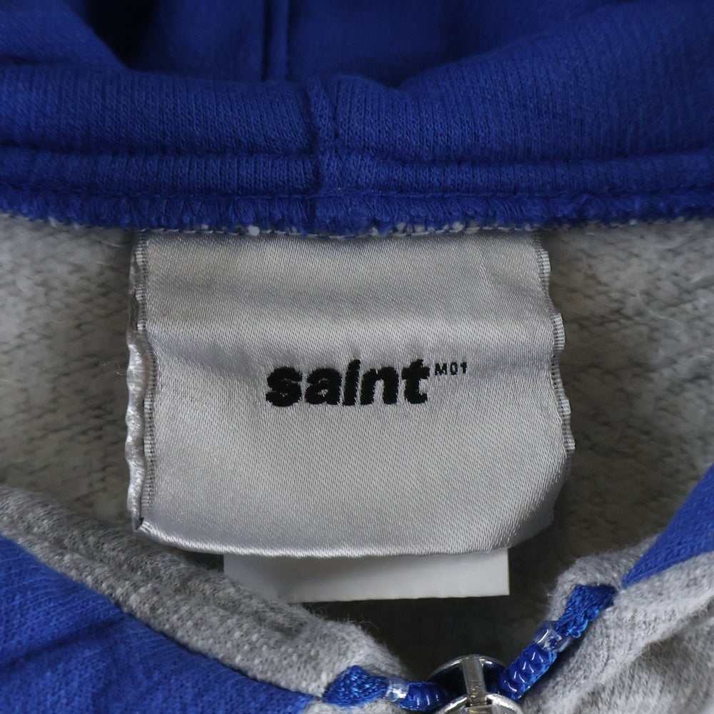 SAINT MICHAEL(セントマイケル) 25AW ZIP HOODIE SIDE LINE SMーHR1ー0000ー058 サイドライン ジップフーディー グレー