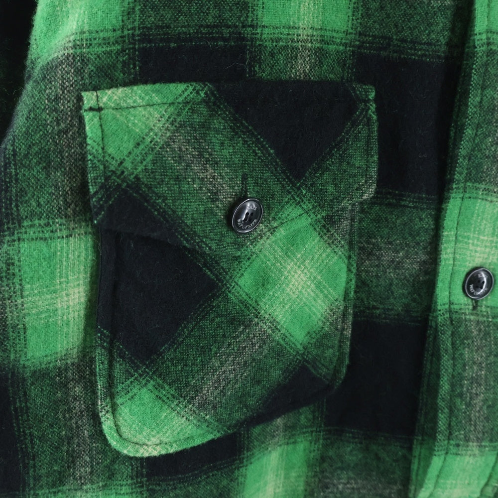 RATS(ラッツ) WOOL CHECK SHIRT JKT 25'RS-1104 ウール チェック シャツ ジャケット グリーン/ブラック