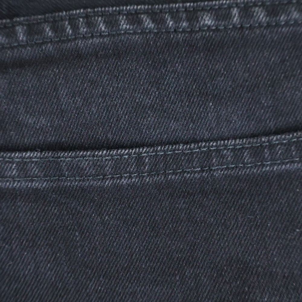 MINEDENIM(マインデニム) S.Slim STR スリム ボタンフライ ストレッチデニム パンツ ジーンズ ブラック