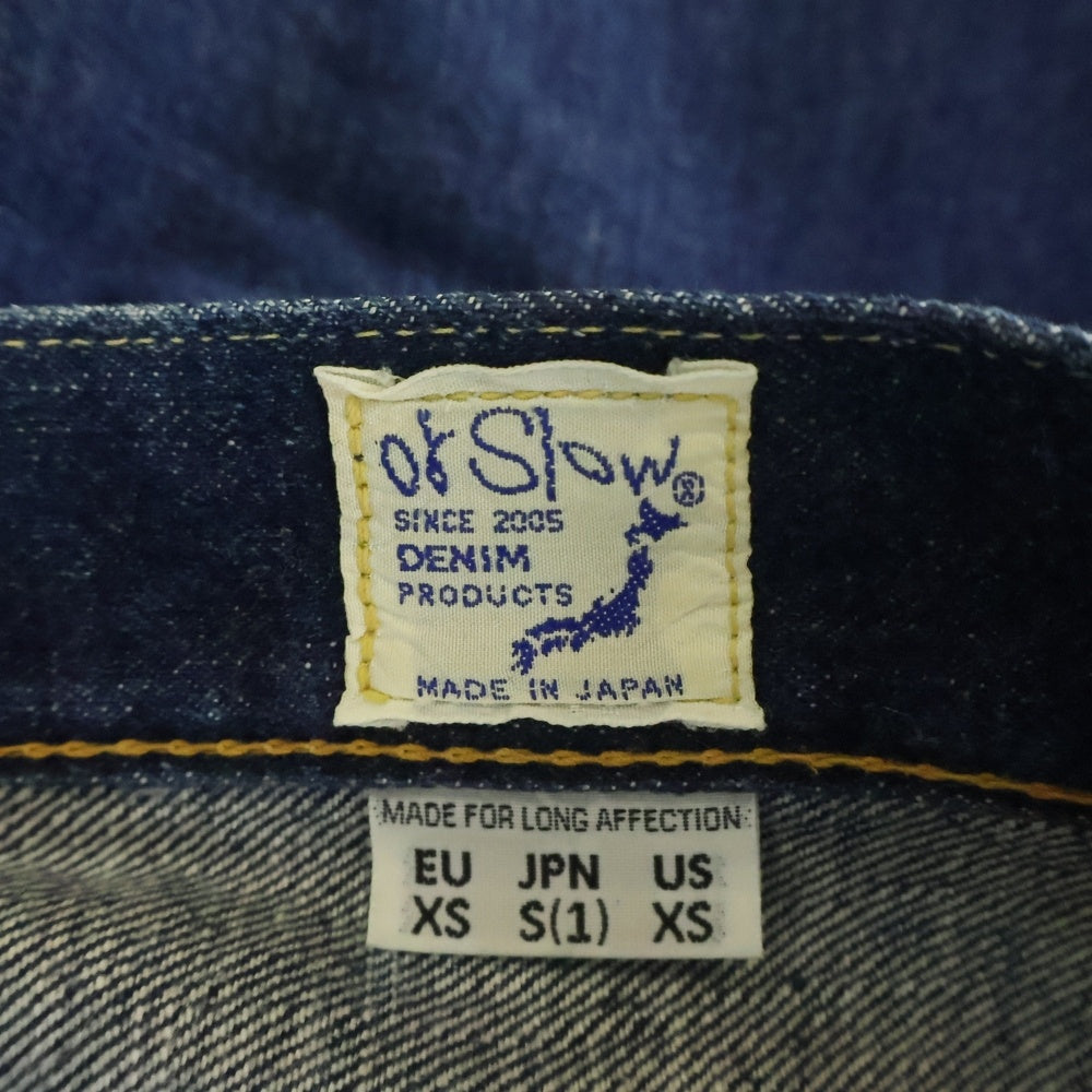 orslow(オアスロー) 107 セルビッチ ジッパーフライ ストレート デニムパンツ ジーンズ インディゴ
