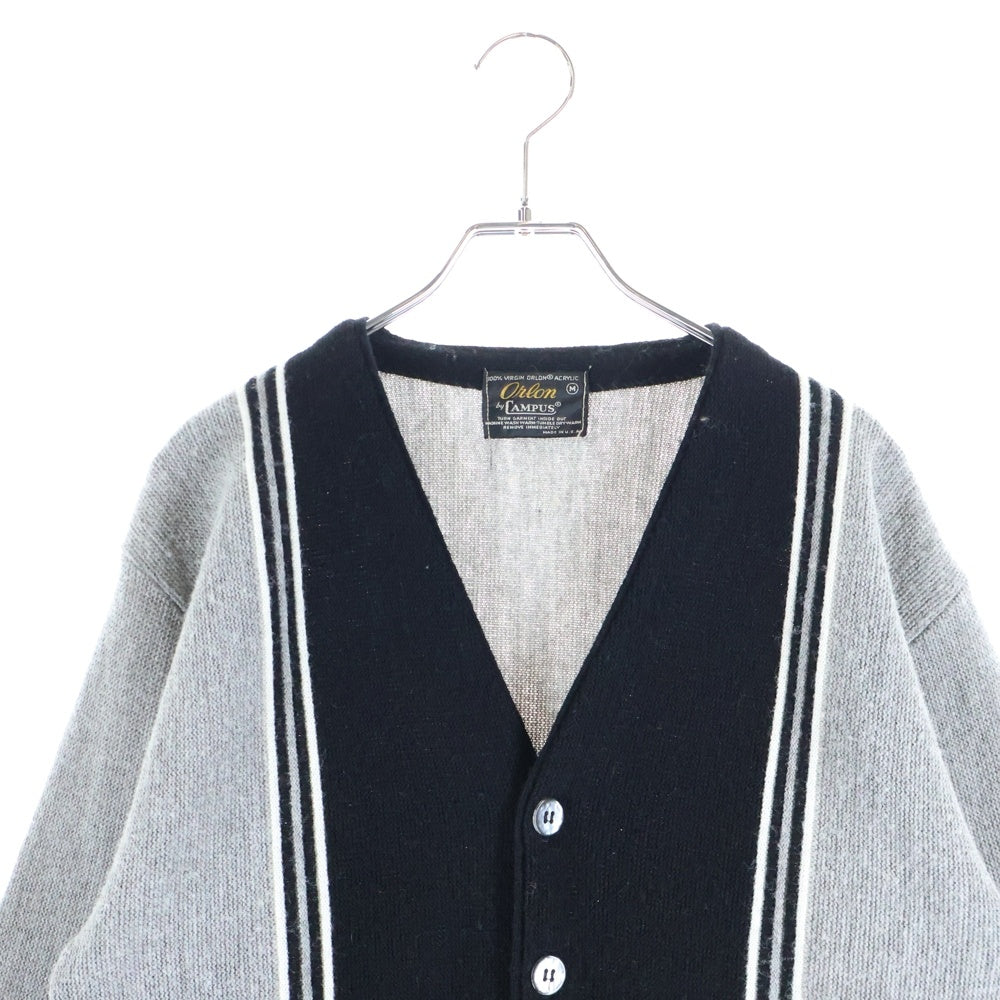 CAMPUS(キャンパス) 60s～70s VINTAGE ヴィンテージ カーディガン ニット ブラック/グレー