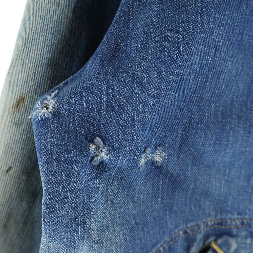 Wrangler(ラングラー) 60s Vintage BLUE BELL 11MJZ 縦ベル SCOVILL GRIPPER ZIPPER デニム ジャケット インディゴ
