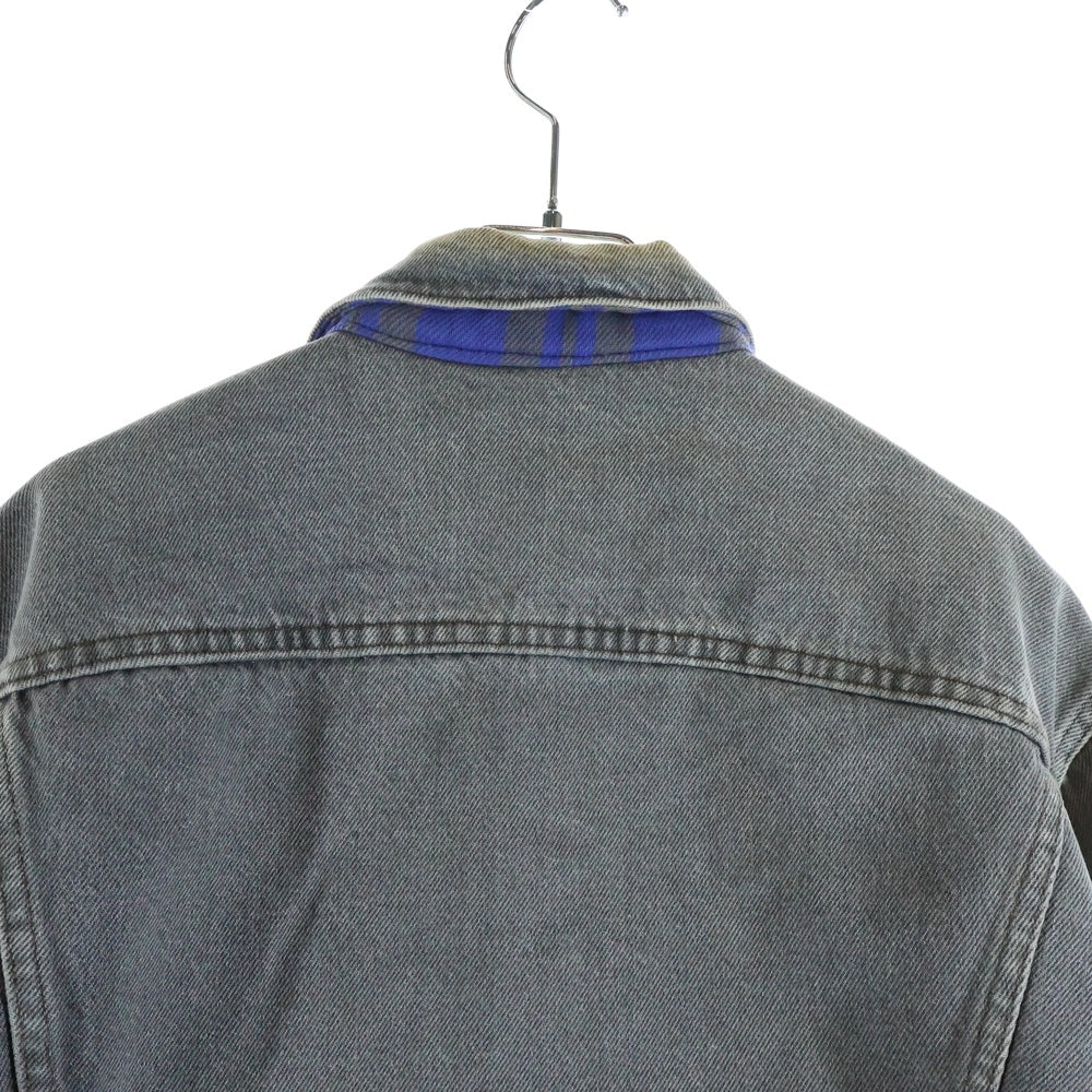 Levi's(リーバイス) 80s 70411 ボタン裏刻印527 ライナー ネルチェック デニム ジャケット グレー