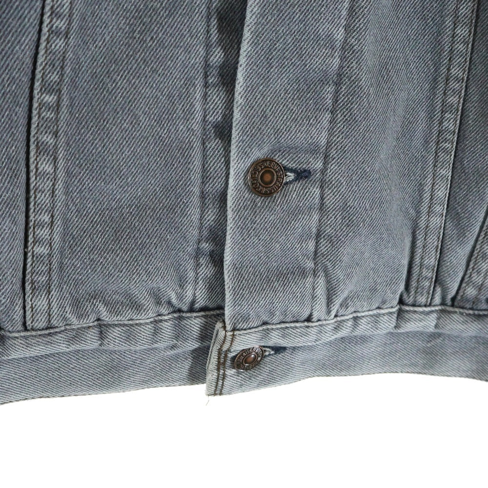 Levi's(リーバイス) 80s 70411 ボタン裏刻印527 ライナー ネルチェック デニム ジャケット グレー