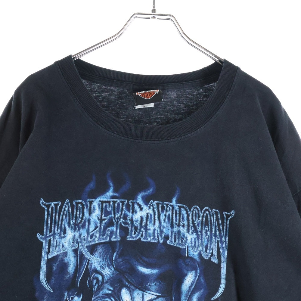 VINTAGE(ヴィンテージ) 00s HARLEY DAVIDSON JOKER L/S ハーレーダビッドソン ジョーカー ロンT 長袖カットソー ブラック