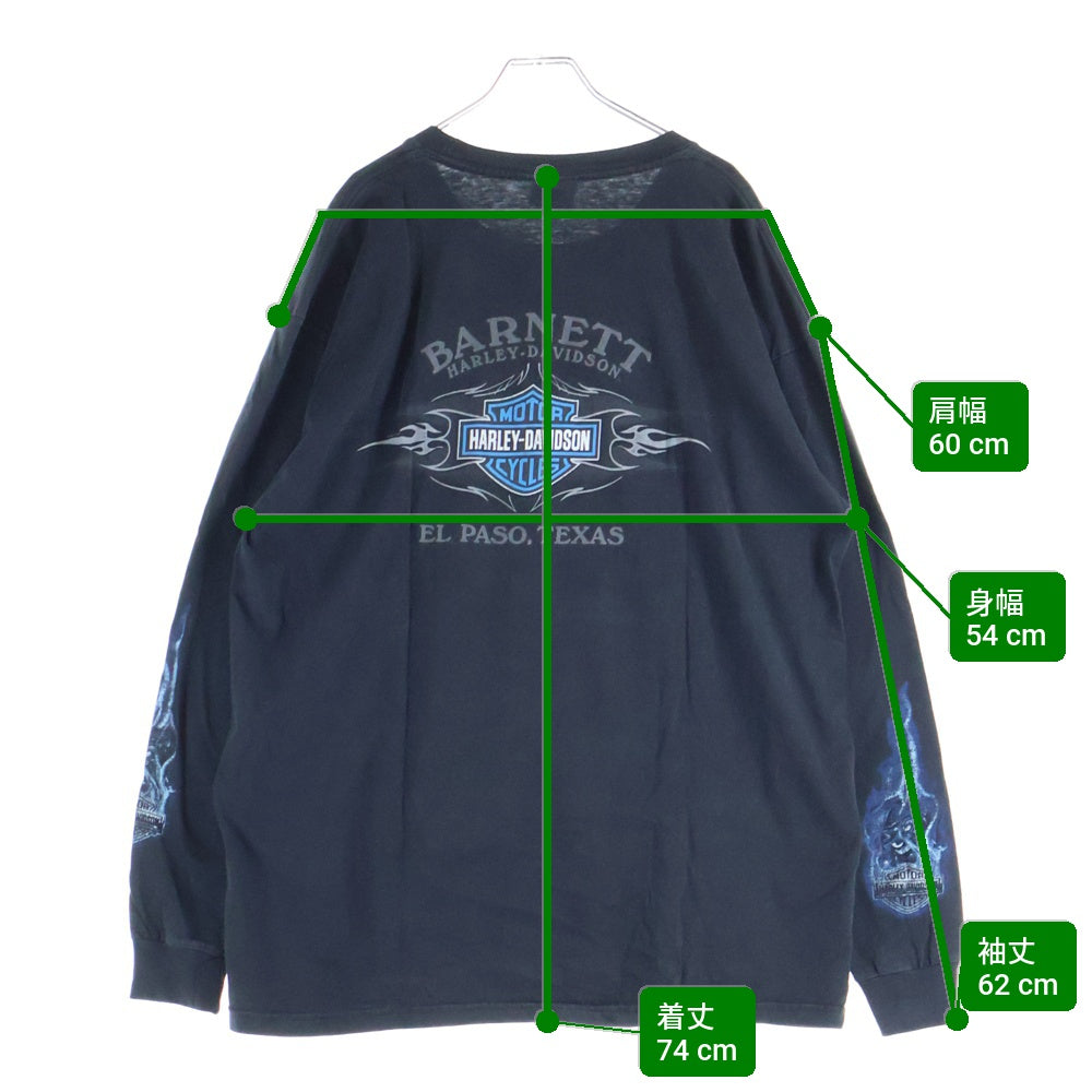VINTAGE(ヴィンテージ) 00s HARLEY DAVIDSON JOKER L/S ハーレーダビッドソン ジョーカー ロンT 長袖カットソー ブラック