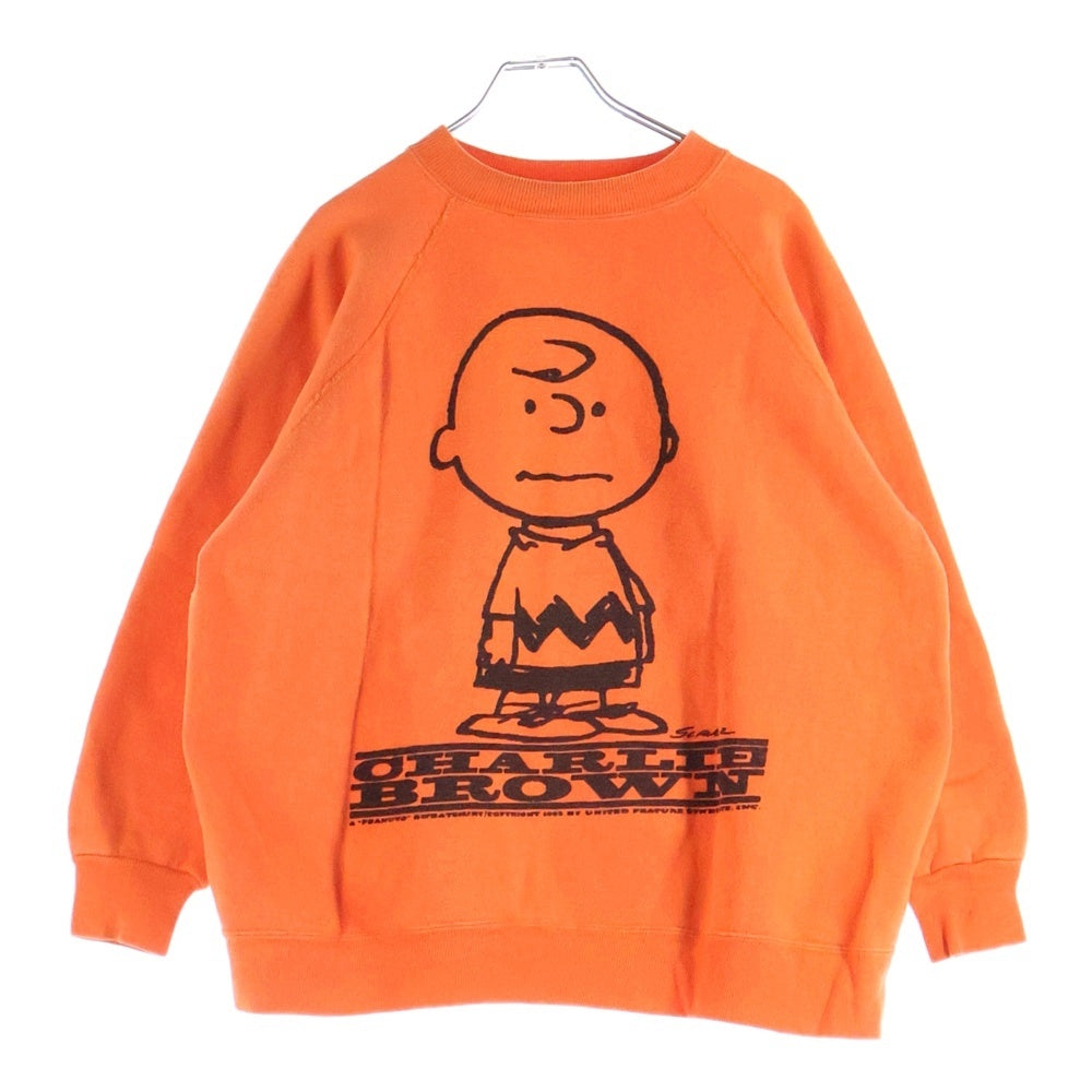VINTAGE(ヴィンテージ) 60s SPRUCE PEANUTS SWEAT ピーナッツ スウェット 両面プリント オレンジ