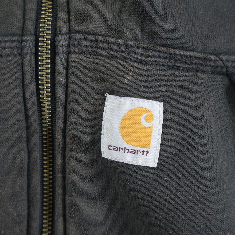 CARHARTT(カーハート) Rain Defender レインディフェンダー 裏地キルティングジップアップ パーカー フーディー ブラック