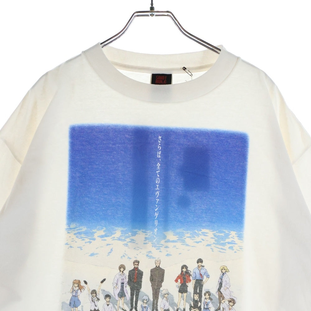 SAINT MICHAEL(セントマイケル) EV_SS TEE エヴァンゲリオン 両面プリント 半袖Tシャツ カットソー ホワイト SM-HR8-0000-C12