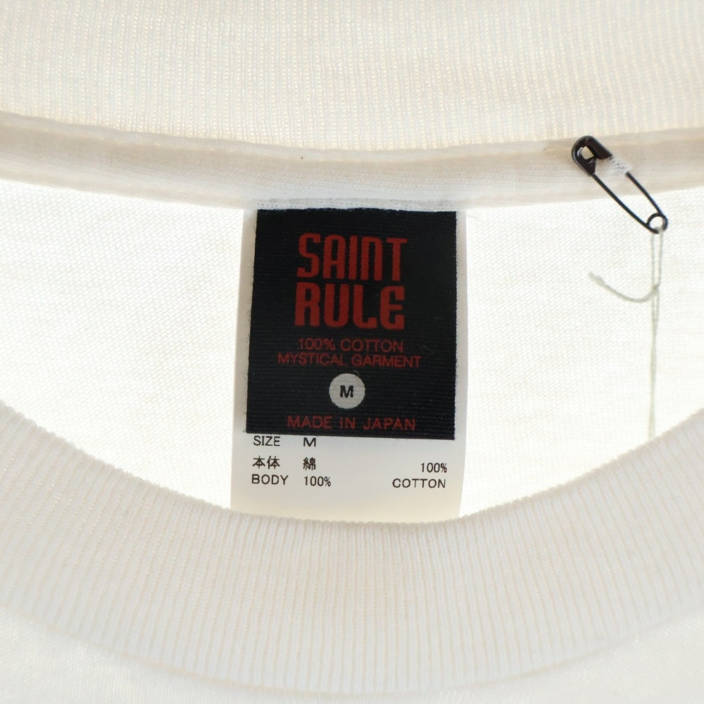 SAINT MICHAEL(セントマイケル) EV_SS TEE エヴァンゲリオン 両面プリント 半袖Tシャツ カットソー ホワイト SM-HR8-0000-C12
