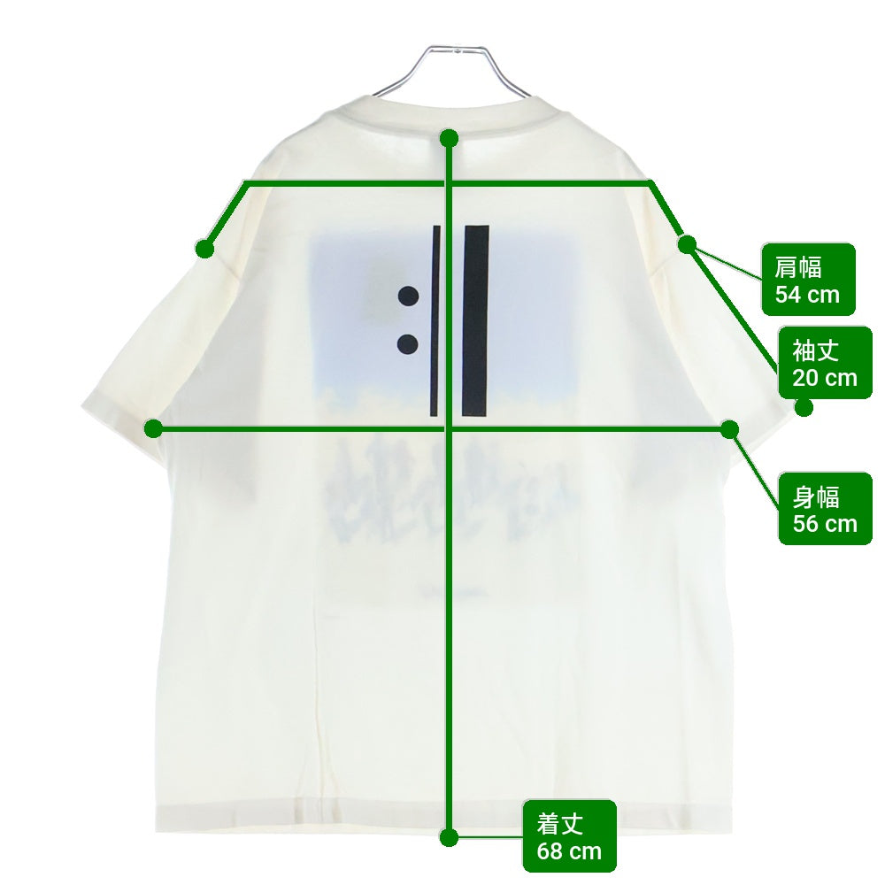 SAINT MICHAEL(セントマイケル) EV_SS TEE エヴァンゲリオン 両面プリント 半袖Tシャツ カットソー ホワイト SM-HR8-0000-C12