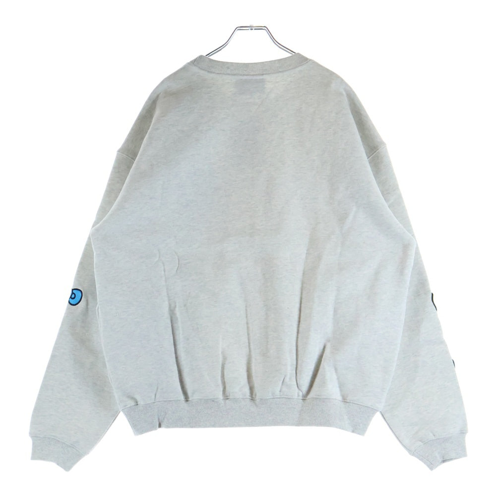 COIN PARKING DELIVERY(コインパーキングデリバリー) ×SANRIO CHARACTERS SWEAT SHIRT CPDSC-KT14 ×サンリオキャラクターズ クルーネック長袖スウェットトレーナー グレー