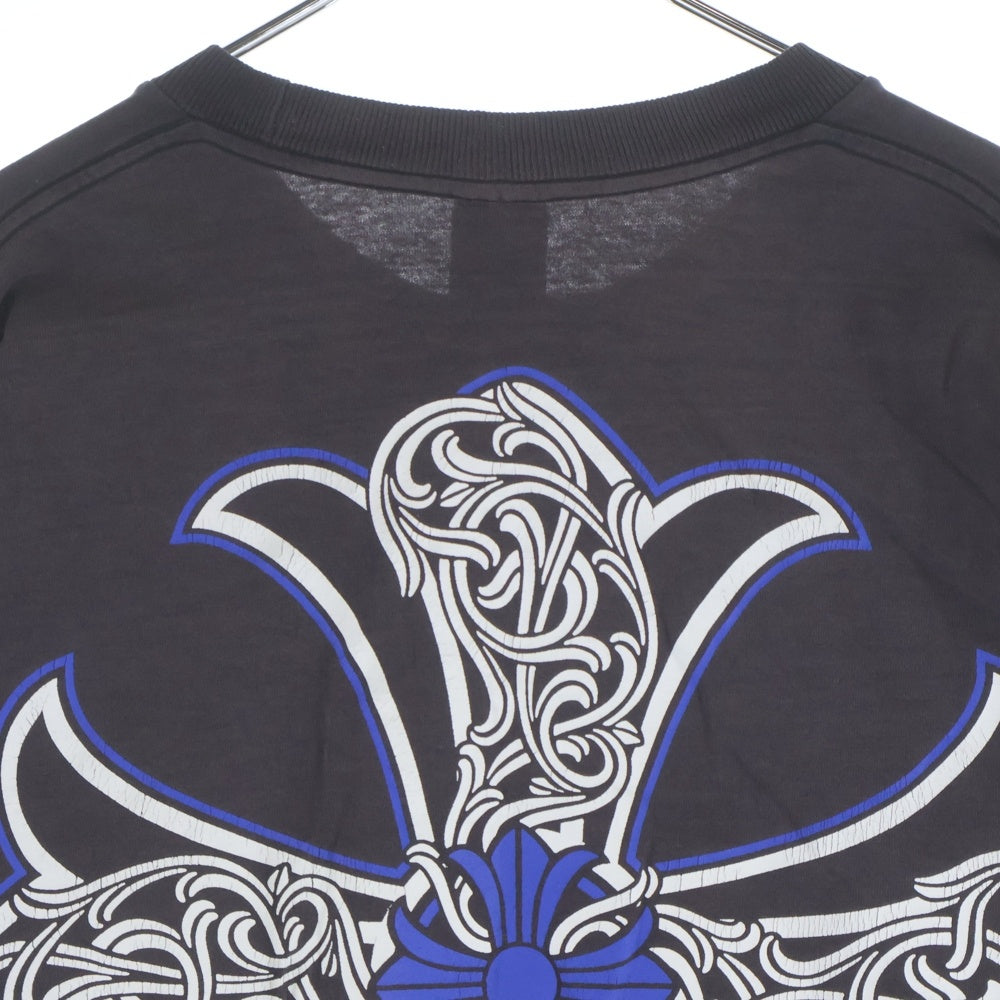 CHROME HEARTS(クロムハーツ) OLD CH PLS 胸ポケット クルーネック長袖Tシャツ ブラック