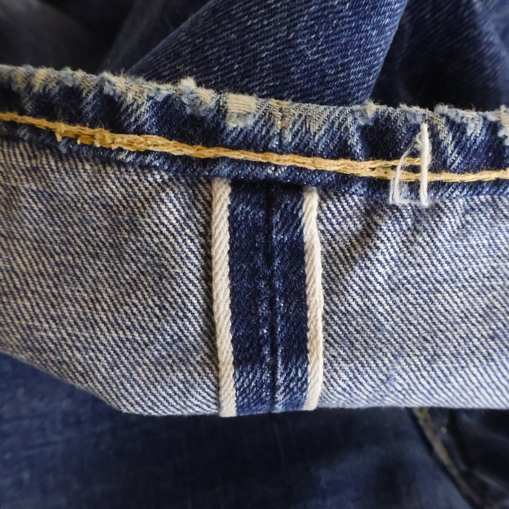 Levi's(リーバイス) 60s VINTAGE 502 BIG E前期 デニムパンツ ビッグE 42TALON ボタン裏刻印J 隠しリベット セルビッジ 赤耳 ヴィンテージ インディゴ
