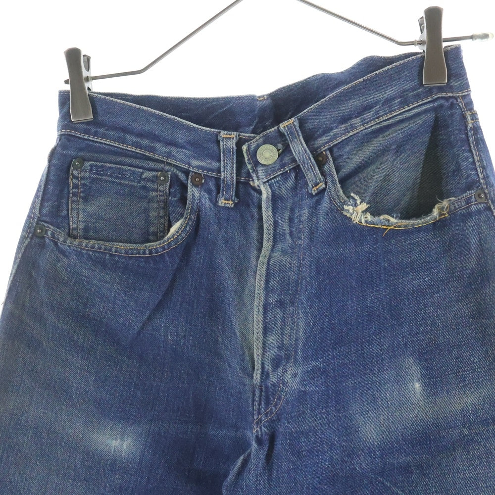 Levi's(リーバイス) 60s VINTAGE 501XX デニムパンツ ギャラ無し ビッグE 両面タブ 均等V 隠しリベット オフセット ボタン裏刻印J 足長R ヴィンテージ インディゴ