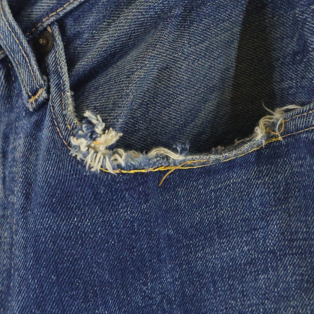 Levi's(リーバイス) 60s VINTAGE 501XX デニムパンツ ギャラ無し ビッグE 両面タブ 均等V 隠しリベット オフセット ボタン裏刻印J 足長R ヴィンテージ インディゴ