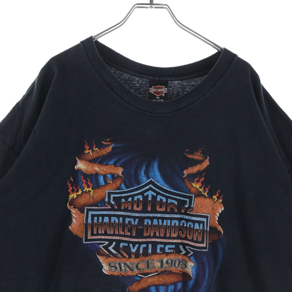 HARLEY DAVIDSON(ハーレーダビッドソン) 90s VINTAGE 1995 EMBLEM S/S TEE 両面プリント 半袖Tシャツ カットソー ブラック