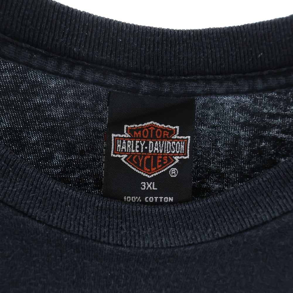 HARLEY DAVIDSON(ハーレーダビッドソン) 90s VINTAGE 1995 EMBLEM S/S TEE 両面プリント 半袖Tシャツ カットソー ブラック