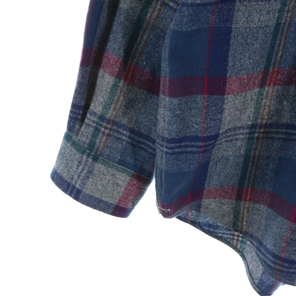 PENDLETON(ペンドルトン) 80s VINTAGE ウール ウエスタンシャツ チェック 長袖シャツ USA製 マルチカラー