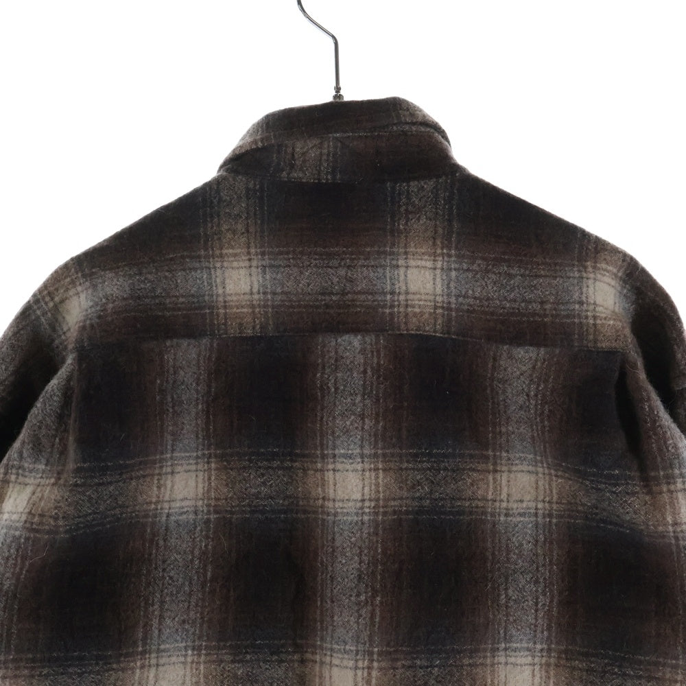 PENDLETON(ペンドルトン) VINTAGE ウール 長袖シャツ チェック ボタンダウン ブラウン×ホワイト