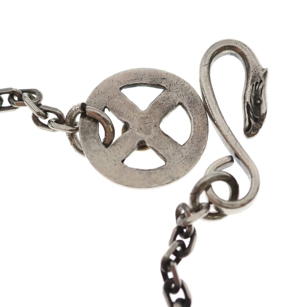 goro's(ゴローズ) メタル付きホイール 細角チェーン ネックレスチェーン シルバー/ゴールド