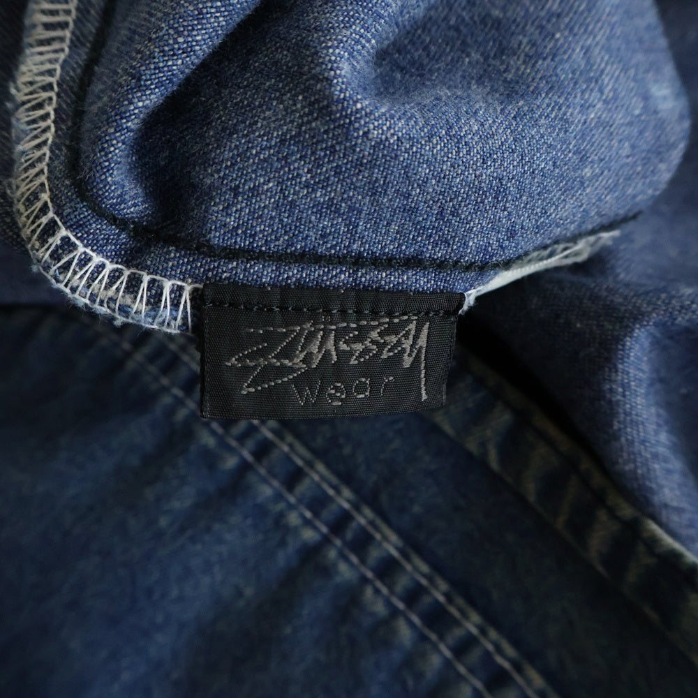 STUSSY(ステューシー) 90s OLD STUSSY EDITION POINTER DENIM COVERALLS オールドステューシー エディション ポインター デニム カアバーオール インディゴ