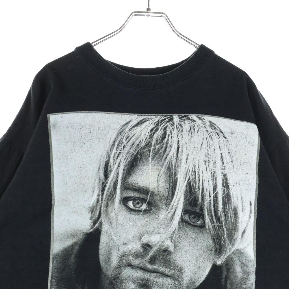VINTAGE(ヴィンテージ) 90s NIRVANA KURT COBAIN MEMORIAL EURO ニルヴァーナ カートコバーン メモリアル Tシャツ 半袖カットソー ブラック
