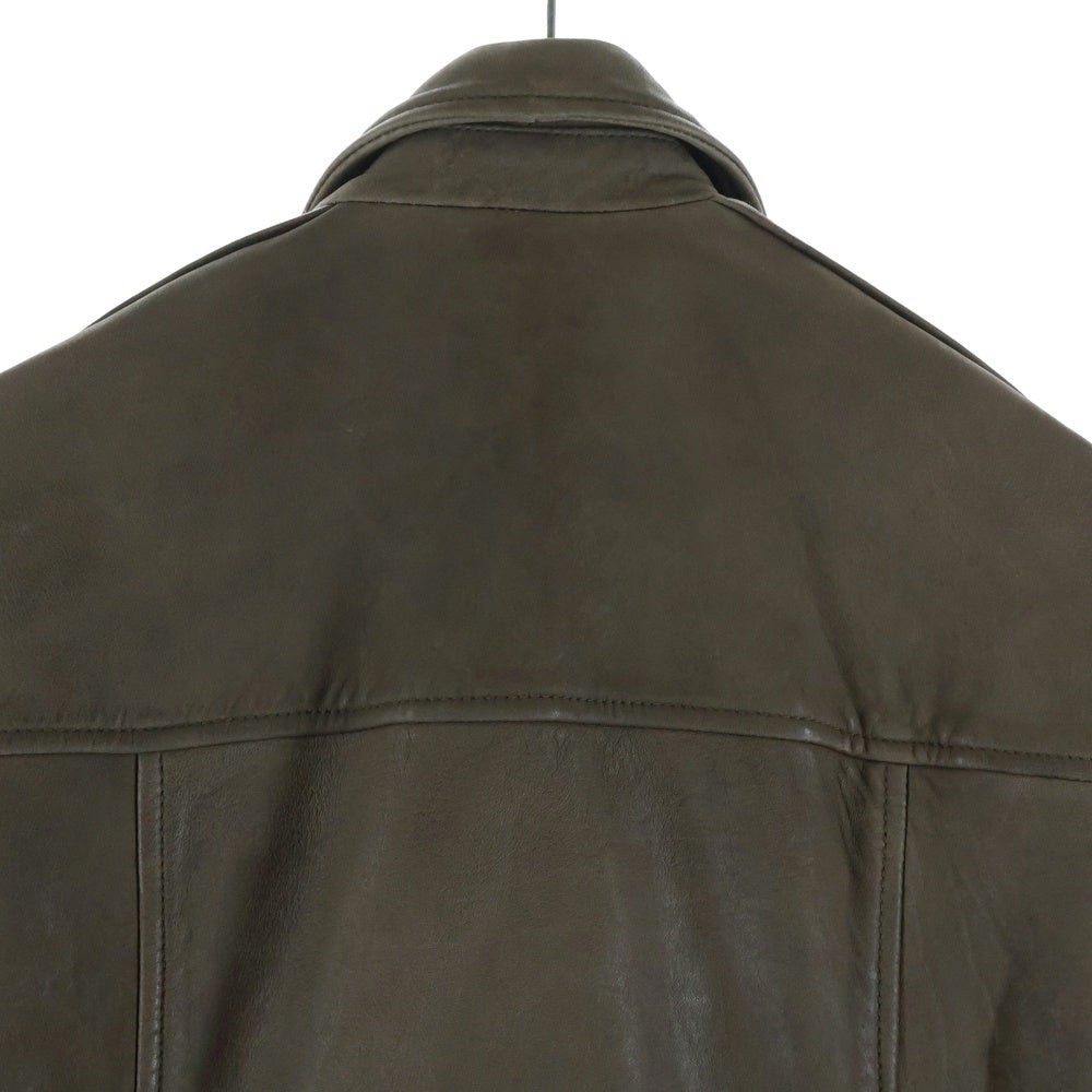 NO BRAND(ノーブランド) ALL SAINTS BRADFORD MILO BIKER ML025N マイロ レザーバイカージャケット ブラウン