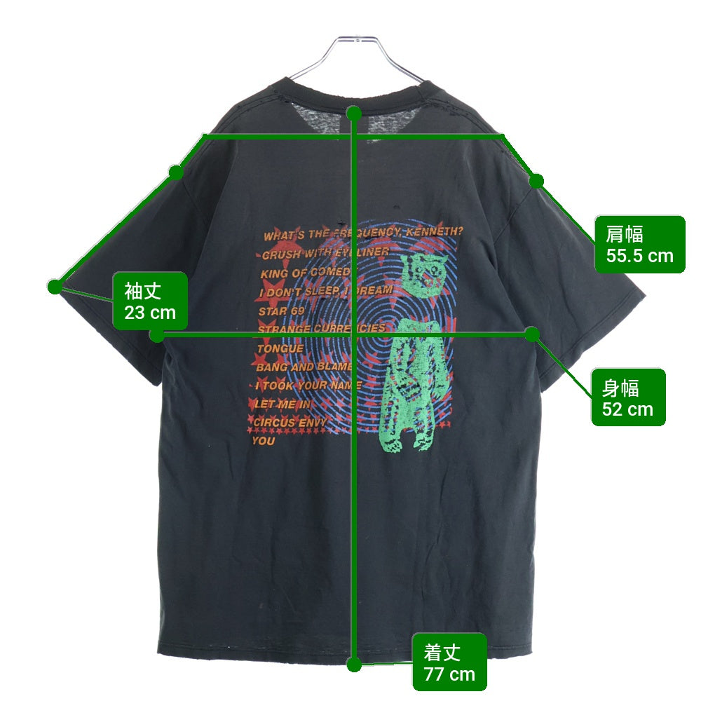 VINTAGE(ヴィンテージ) 90s R.E.M. Monster Tee アールイーエム バンドTシャツ 両面プリント 半袖Tシャツ カットソー ブラック