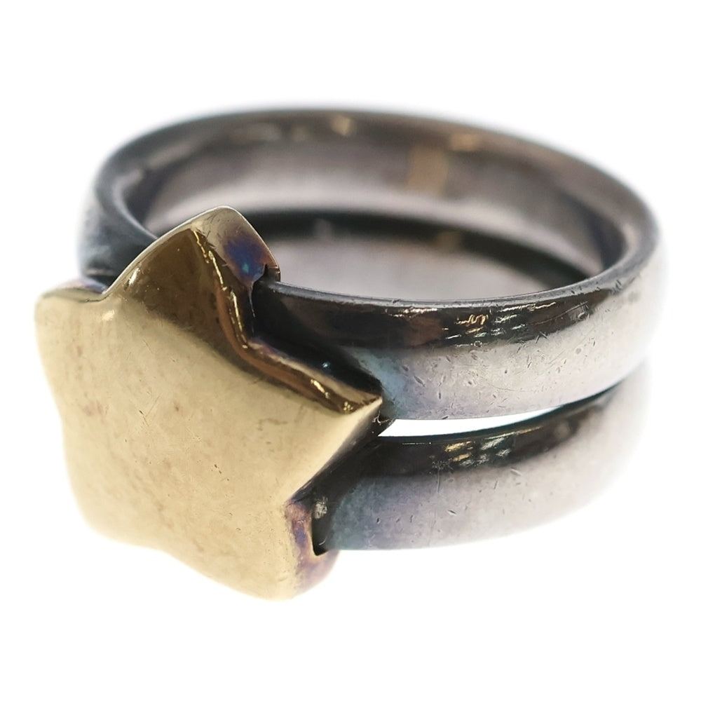 HERMES(エルメス) 00s オランプスター リング 指輪 コンビ シルバー925/18K イエローゴールド
