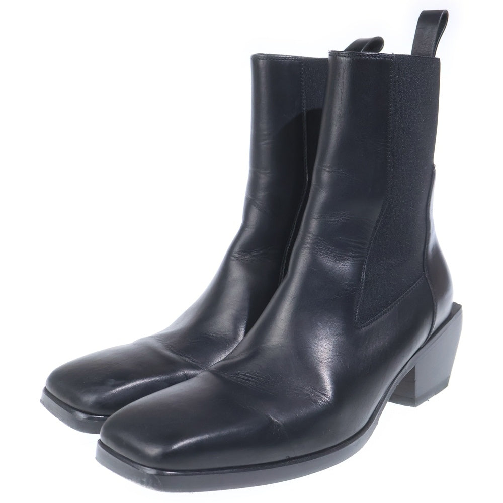 Rick Owens(リックオウエンス) 25AW Concordians Heeled Sliver Chelsea Boots コンコルディアンズ ヒール シルバーブーツ ブラック RU02D6820
