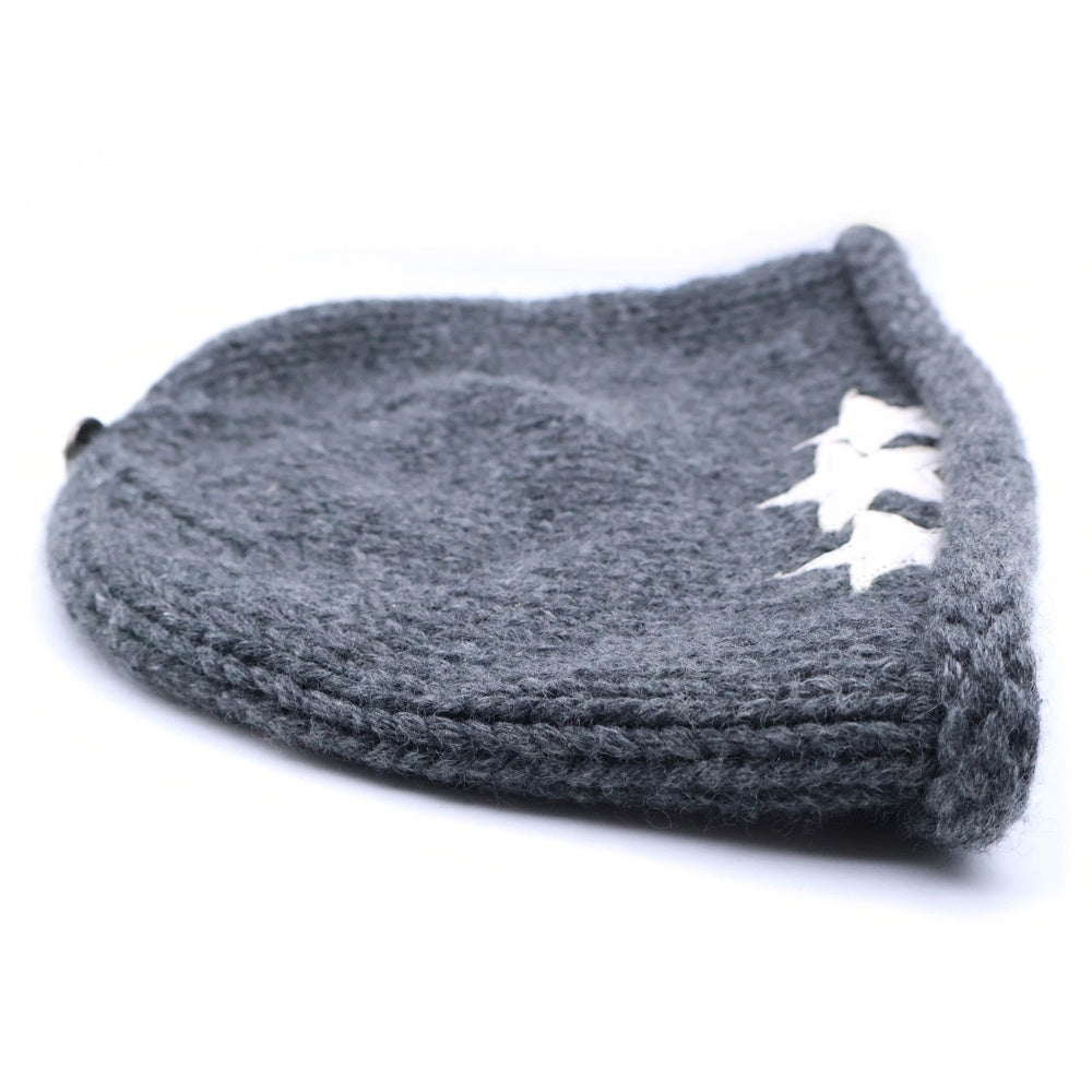 CHROME HEARTS(クロムハーツ) BEANIE CASH スターパッチ付きカシミアビーニー帽子