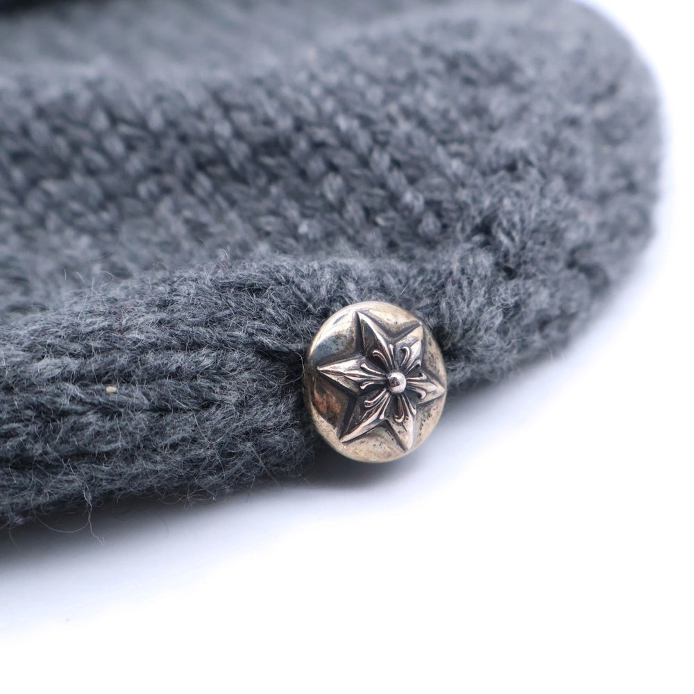 CHROME HEARTS(クロムハーツ) BEANIE CASH スターパッチ付きカシミアビーニー帽子