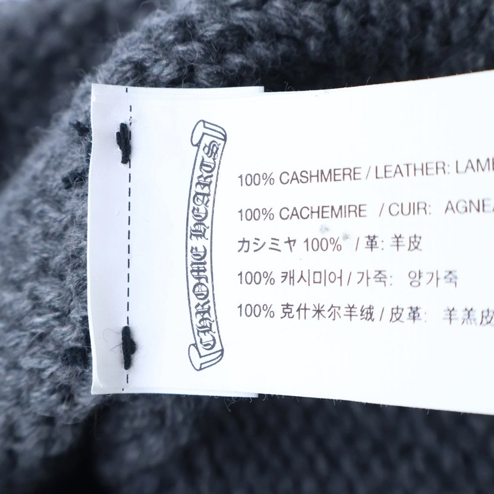 CHROME HEARTS(クロムハーツ) BEANIE CASH スターパッチ付きカシミアビーニー帽子
