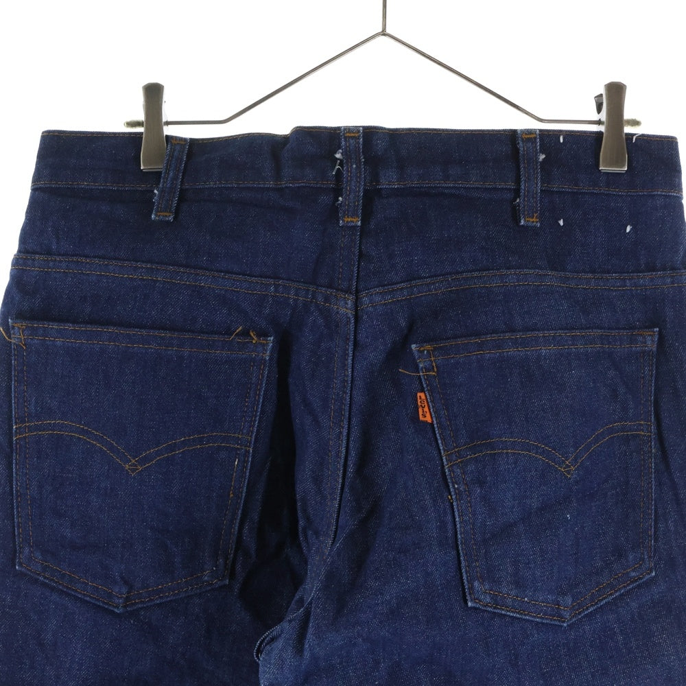 Levi's(リーバイス) 80s VINTAGE 684 ビッグベルジーンズ デニムパンツ オレンジタブ スモールe ブルー