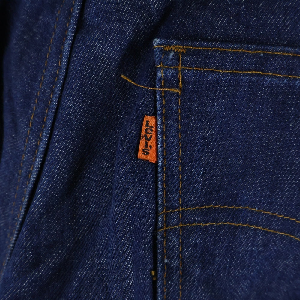 Levi's(リーバイス) 80s VINTAGE 684 ビッグベルジーンズ デニムパンツ オレンジタブ スモールe ブルー