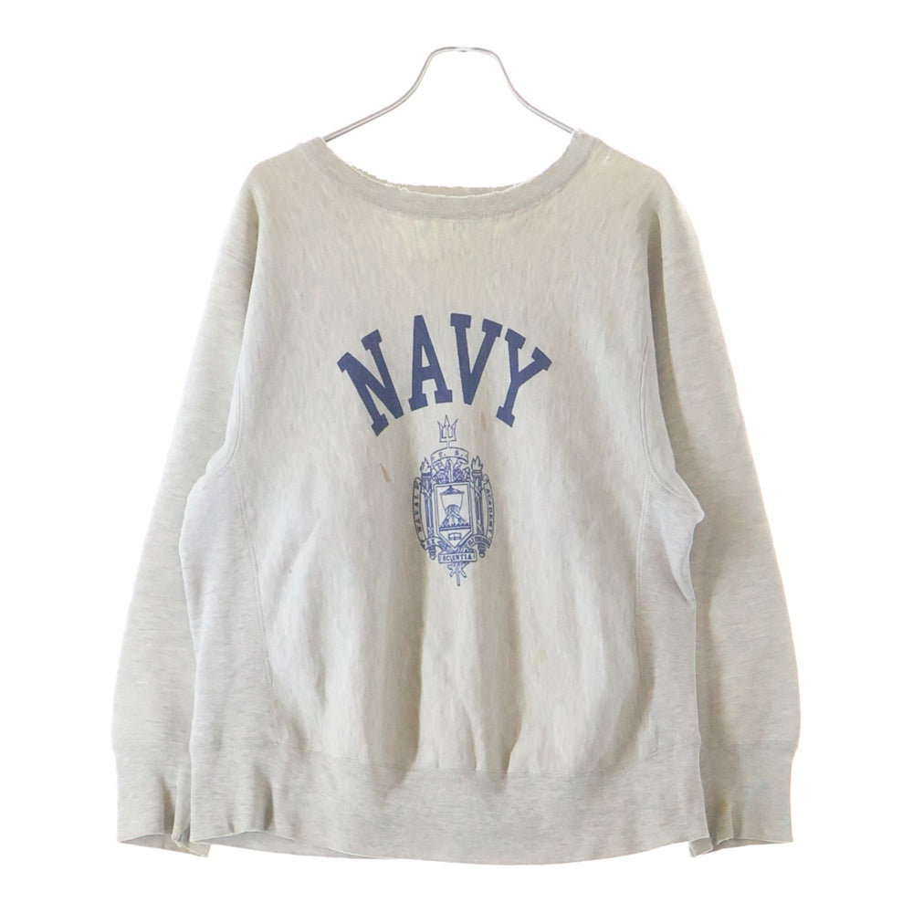 CHAMPION(チャンピオン) 80s VINTAGE REVERSE WEAVE NAVY リバースウィーブ 染み込み トリコタグ後期 USA製 スウェット トレーナー グレー