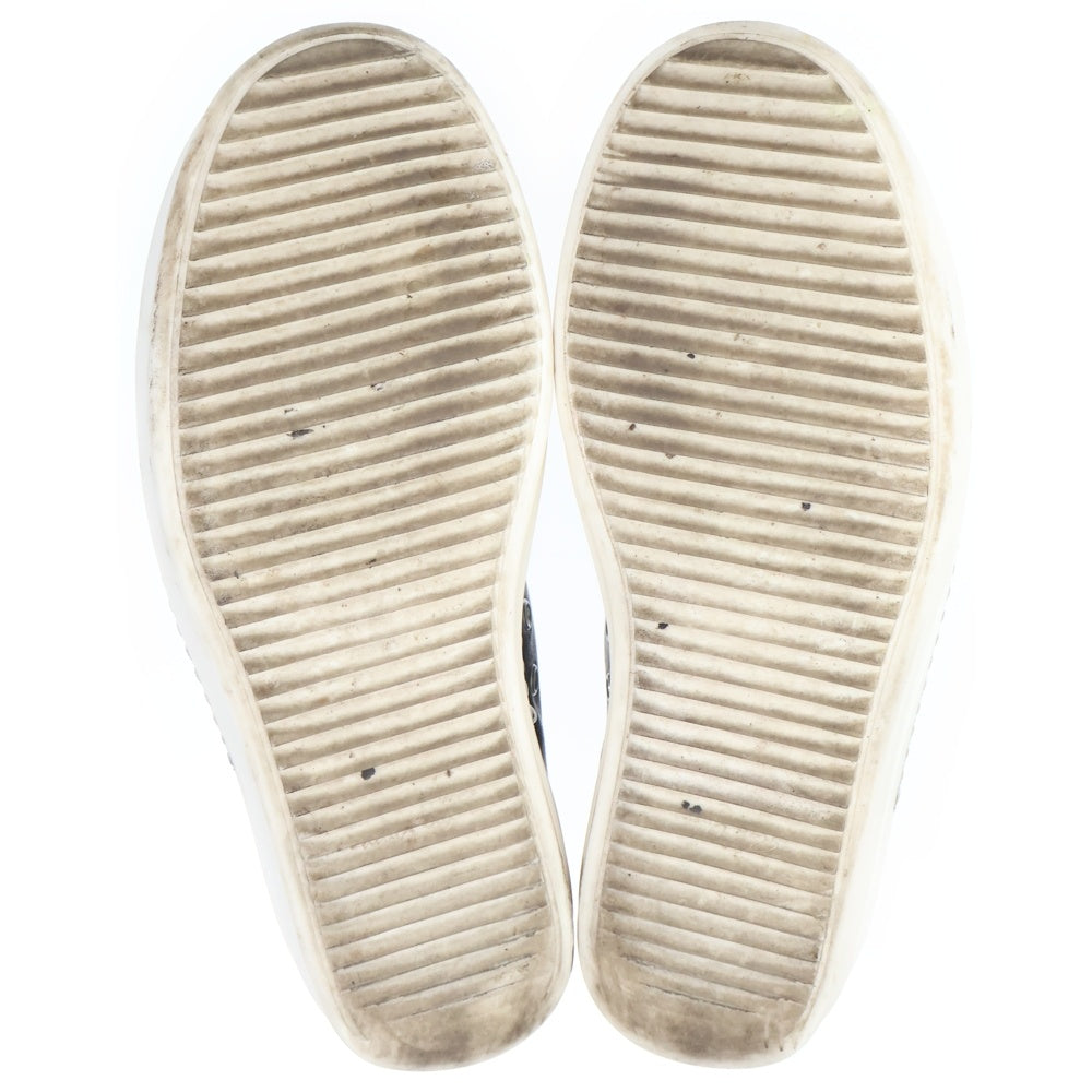 Rick Owens(リックオウエンス) 26SS Leather Low Sneaks ラモーンズ レザー ローカットスニーカー ブラック RU01E5891LCO