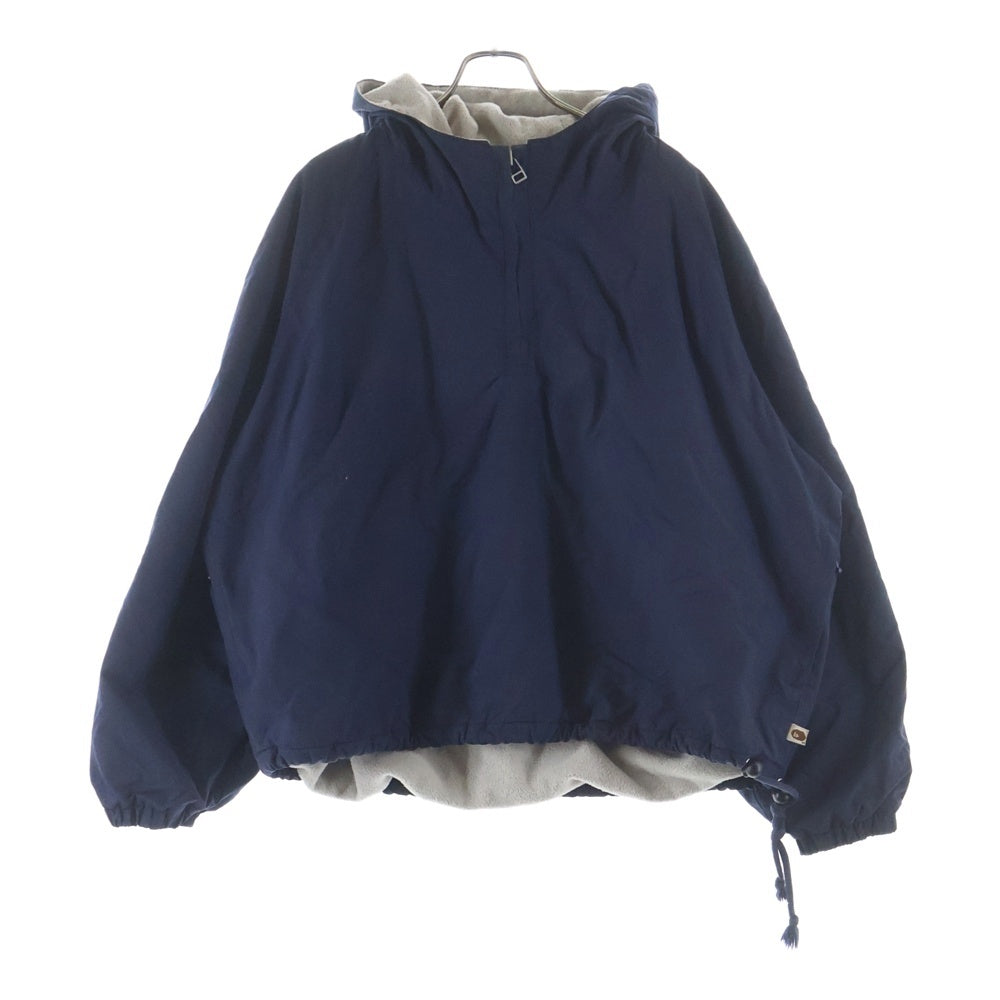 A BATHING APE(アベイシングエイプ) 90-00s 初期 アノラック ハーフジッププルオーバー フーディ パーカー ブルー