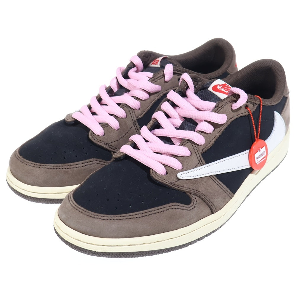 NIKE(ナイキ) ×TRAVIS SCOTT AIR JORDAN 1 LOW OG SP-T CQ4277-001 トラヴィススコット エアジョーダン ローカットスニーカー US10/28cm ブラウン/ブラック