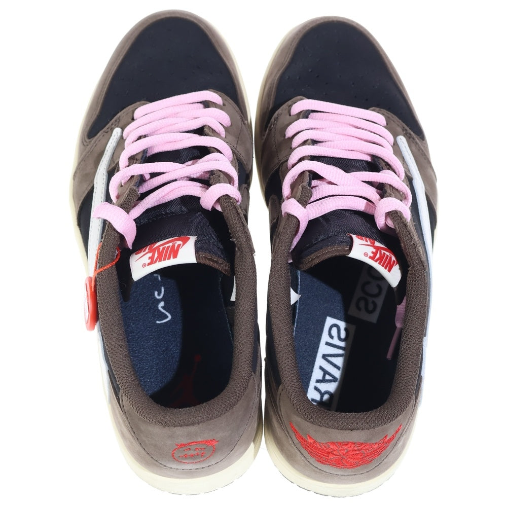 NIKE(ナイキ) ×TRAVIS SCOTT AIR JORDAN 1 LOW OG SP-T CQ4277-001 トラヴィススコット エアジョーダン ローカットスニーカー US10/28cm ブラウン/ブラック