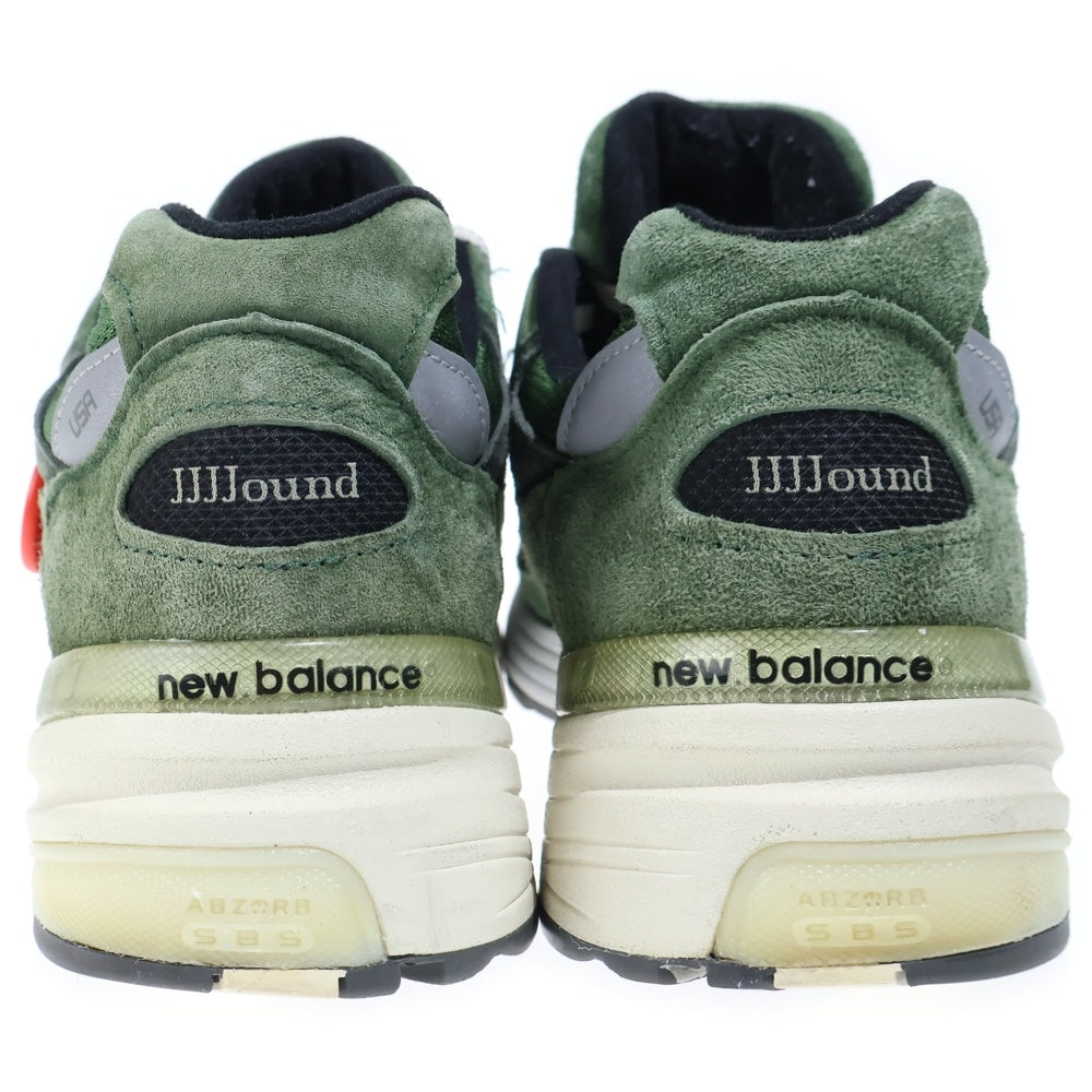 New Balance(ニューバランス) ×JJJJound 992 ジョウンド スウェード ローカット スニーカー グリーン US9.5/27.5cm M992JJ