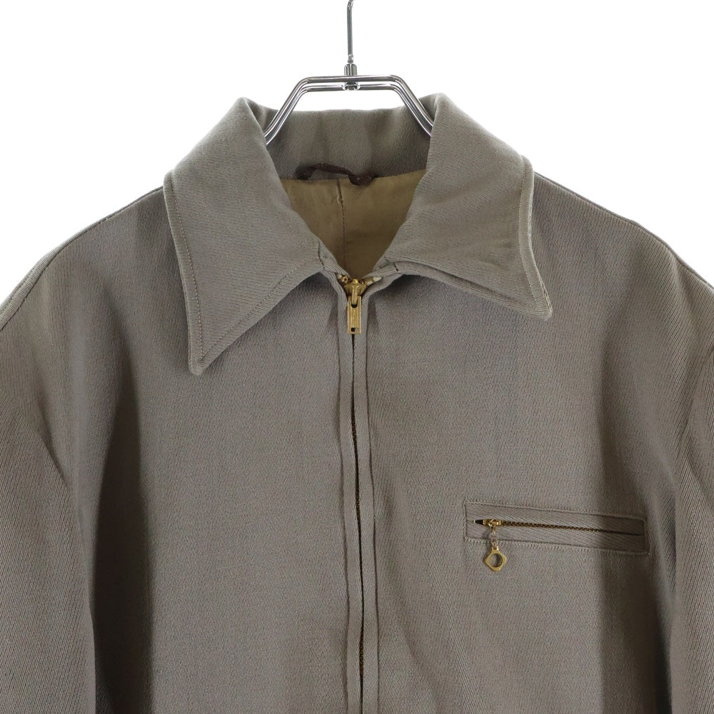 VINTAGE(ヴィンテージ) 50s Rayon Gabardine レーヨンギャバジン ブルゾン TALONジップ ベージュ