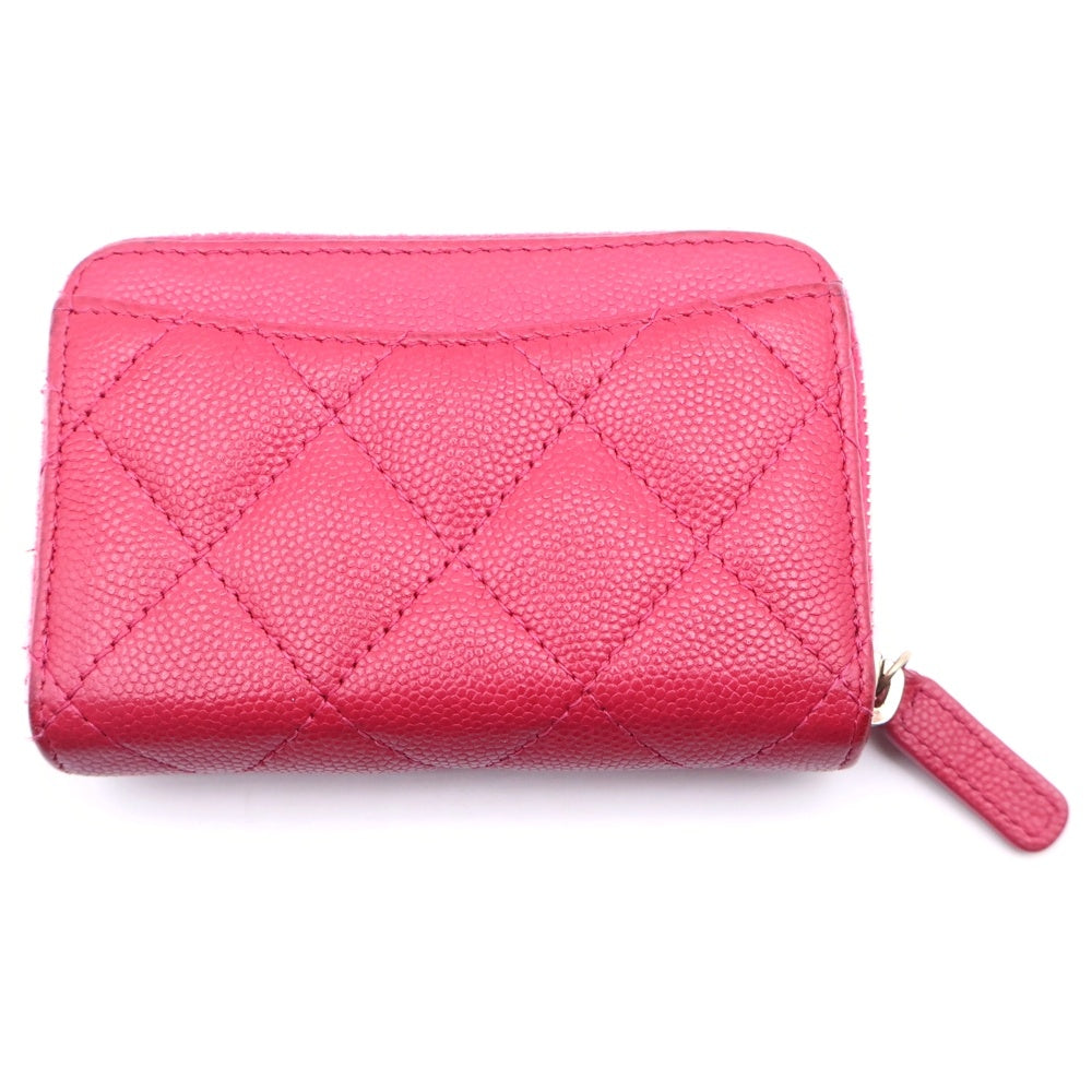CHANEL(シャネル) マトラッセ ミニウォレット コインケース キャビア