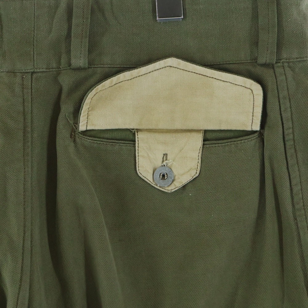 VINTAGE(ヴィンテージ) 50S VINTAGE FRENCH ARMY M47 MILITARY PANT HB フランス軍 M47 前期 メタルボタン カーゴパンツ カーキ