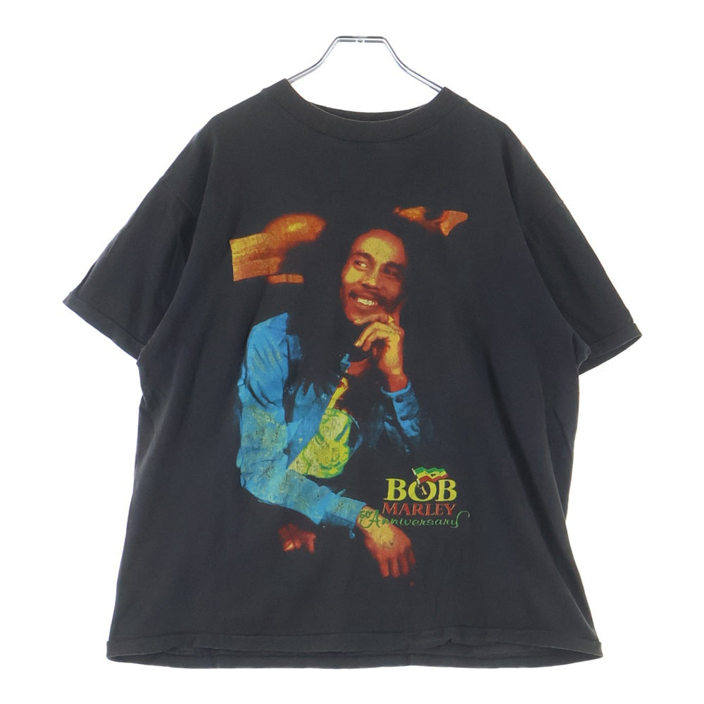 VINTAGE(ヴィンテージ) 90s BOB MARLEY Get Up Stand Up Tee ボブマーリー 50周年 ラップTシャツ 両面プリント 半袖Tシャツ カットソー ブラック
